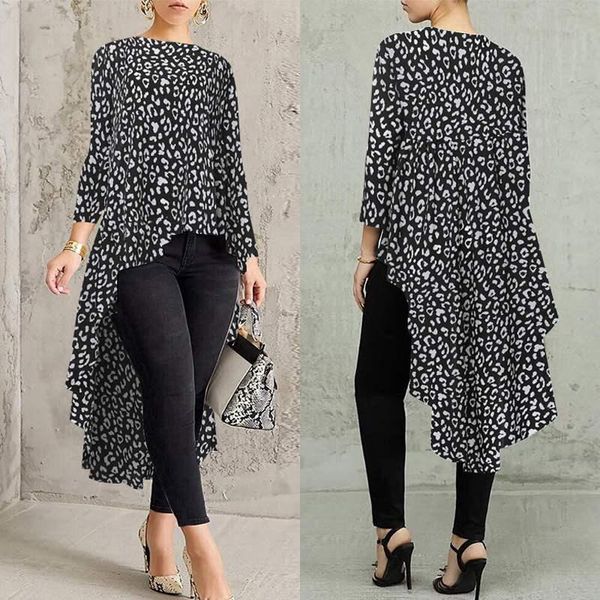 women's leopard print blouse zanzea 2021 elegant irregular shirt casual long sleeve female o neck blusas plus size tunic blouses & shi, White
women's leopard print blouse zanzea 2021 elegant irregular shirt casual long sleeve female o neck blusas plus size tunic blouses & shi, White