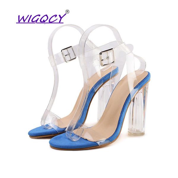 european and american sandals female 2021 summer word buckle high heel personality transparent root women's shoes dress, Black
european and american sandals female 2021 summer word buckle high heel personality transparent root women's shoes dress, Black