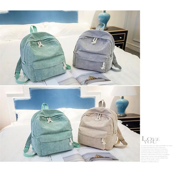 backpack preppy style soft fabric female corduroy design school for teenage girls striped women
backpack preppy style soft fabric female corduroy design school for teenage girls striped women