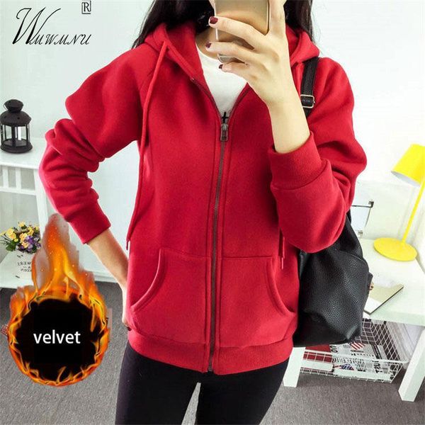 soft loose velvet zippers hoodies lady's korean style fashion casual cardigan coats 2021 autumn winter long sleeve jacket female women&, Black;brown
soft loose velvet zippers hoodies lady's korean style fashion casual cardigan coats 2021 autumn winter long sleeve jacket female women&, Black;brown