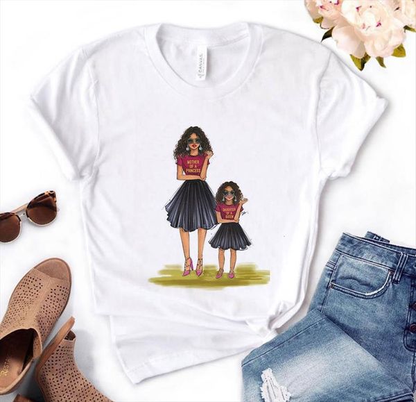 mom and daughter queen women t shirt princess print cotton casual funny for lady yong girl tee pm 143, White
mom and daughter queen women t shirt princess print cotton casual funny for lady yong girl tee pm 143, White