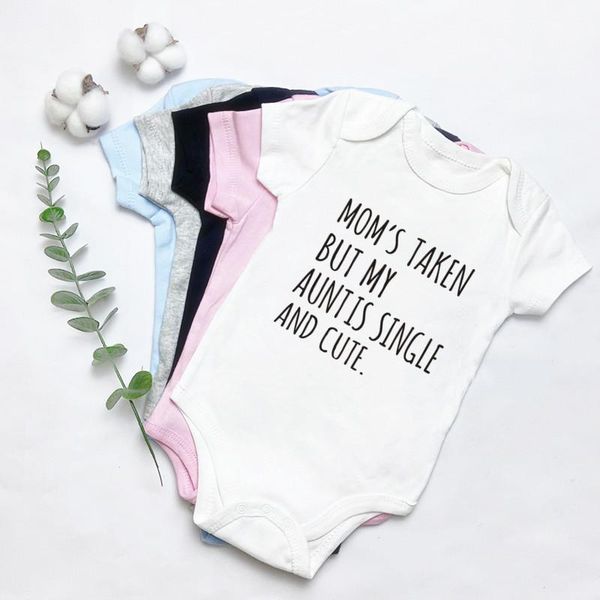 rompers mom's taken but my aunt is single and cute baby romper 5 colors cotton bodysuit for born todddler boy girl jumpsuit, Blue
rompers mom's taken but my aunt is single and cute baby romper 5 colors cotton bodysuit for born todddler boy girl jumpsuit, Blue