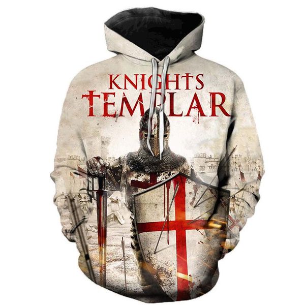 men's hoodies & sweatshirts knights templar 3d men hooded polluver tracksuits male female fashion casual sportwear coat, Black
men's hoodies & sweatshirts knights templar 3d men hooded polluver tracksuits male female fashion casual sportwear coat, Black