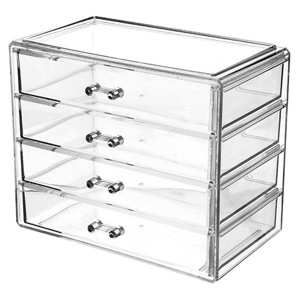 eyelash curler 1pc large size makeup storage box transparent acrylic cosmetics case four drawer type for home use
eyelash curler 1pc large size makeup storage box transparent acrylic cosmetics case four drawer type for home use