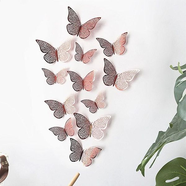 wall stickers 12pcs/set 3d butterfly hollow for kids rooms home decor fridge decoration
wall stickers 12pcs/set 3d butterfly hollow for kids rooms home decor fridge decoration