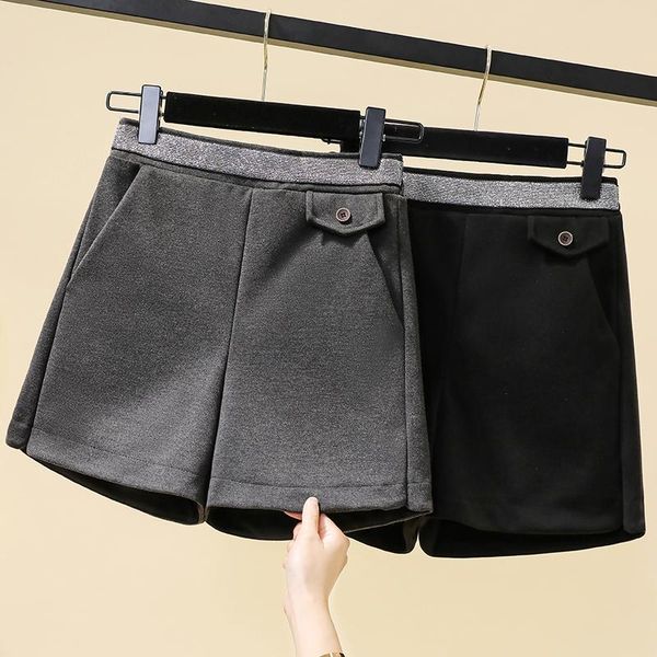 women's shorts black cloth wide leg capris plus large size oversize korean style fashion clothing 2021 casual high waist female, White;black
women's shorts black cloth wide leg capris plus large size oversize korean style fashion clothing 2021 casual high waist female, White;black