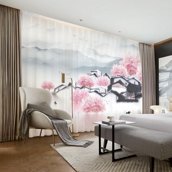 curtain & drapes custom chiffon sheer window drape for living room pink blossom hills ink painting khaki gray brown blue
curtain & drapes custom chiffon sheer window drape for living room pink blossom hills ink painting khaki gray brown blue