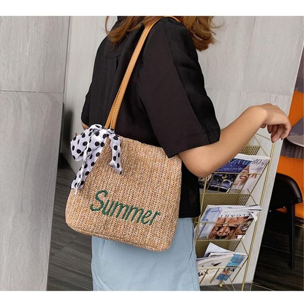 summer straw shoulder handbag women's tassel bucket luxury designer fashionable purse bags with scarve evening
summer straw shoulder handbag women's tassel bucket luxury designer fashionable purse bags with scarve evening