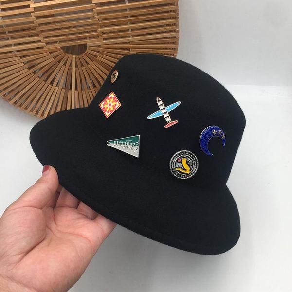 cloches europe and the united states black wool basin cap badge fisherman fashion joker restoring ancient ways bucket hats
cloches europe and the united states black wool basin cap badge fisherman fashion joker restoring ancient ways bucket hats
