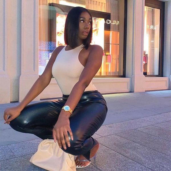 women's pants & capris 2021 winter leather leggings casual pu warm female split trousers slim fit autumn high waist, Black;white
women's pants & capris 2021 winter leather leggings casual pu warm female split trousers slim fit autumn high waist, Black;white