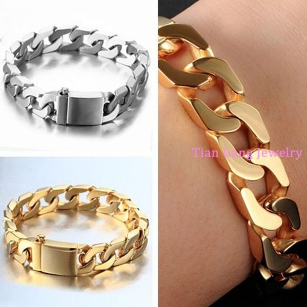 tennis 12mm silver color/gold color polished or brushed curb cuban bracelets fashion 316l stainless steel mens jewe, Golden;silver
tennis 12mm silver color/gold color polished or brushed curb cuban bracelets fashion 316l stainless steel mens jewe, Golden;silver