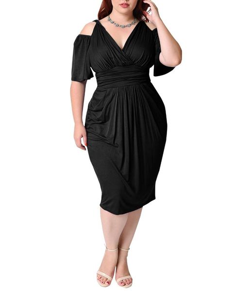 summer vintage dress for fat female plus size l-5xl women black deep v neck hollow out tight slim midi casual dresses, Black;gray
summer vintage dress for fat female plus size l-5xl women black deep v neck hollow out tight slim midi casual dresses, Black;gray