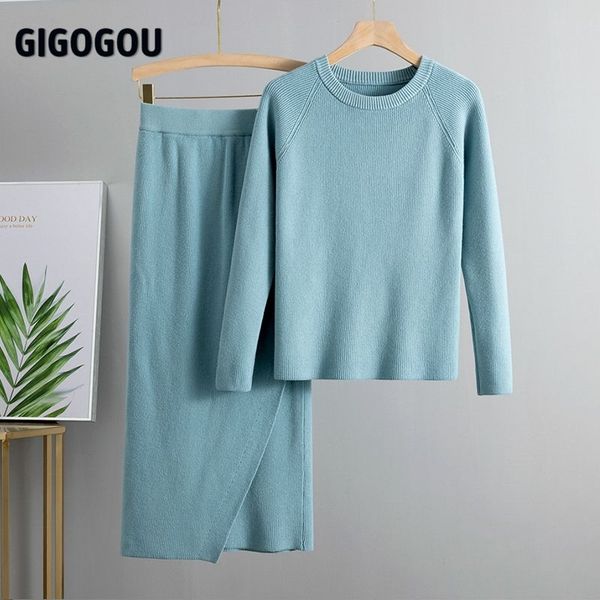 gigogou basic o neck knitted jumper for women sweater 2 piece sets pullover chic long sleeve thick christmas sweatersuits 210407, White
gigogou basic o neck knitted jumper for women sweater 2 piece sets pullover chic long sleeve thick christmas sweatersuits 210407, White