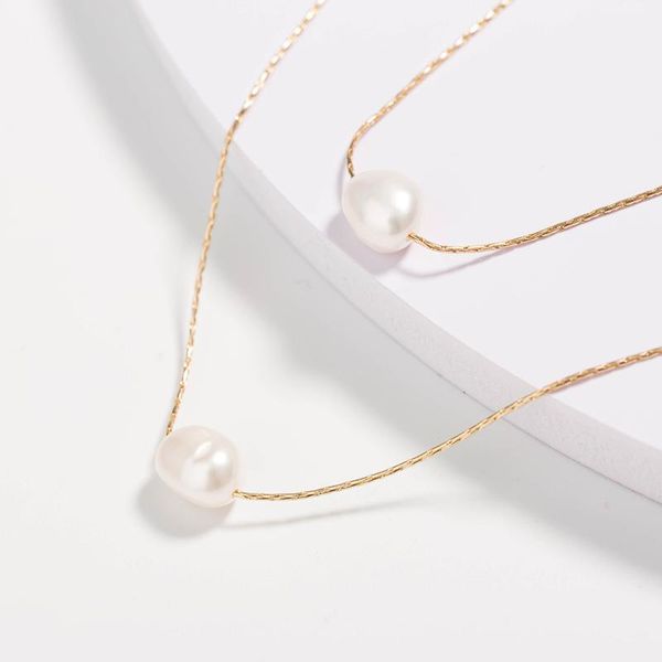 chains natural freshwater pearl card necklace fashion ladies multilayer street all-match elegant minimalist jewelry, Silver
chains natural freshwater pearl card necklace fashion ladies multilayer street all-match elegant minimalist jewelry, Silver