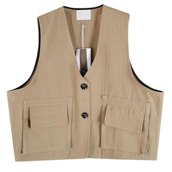 women's vests loose fit apricot pocket big size short vest v-collar sleeveless fashion tide spring autumn 2021 coats jackets, Black;white
women's vests loose fit apricot pocket big size short vest v-collar sleeveless fashion tide spring autumn 2021 coats jackets, Black;white