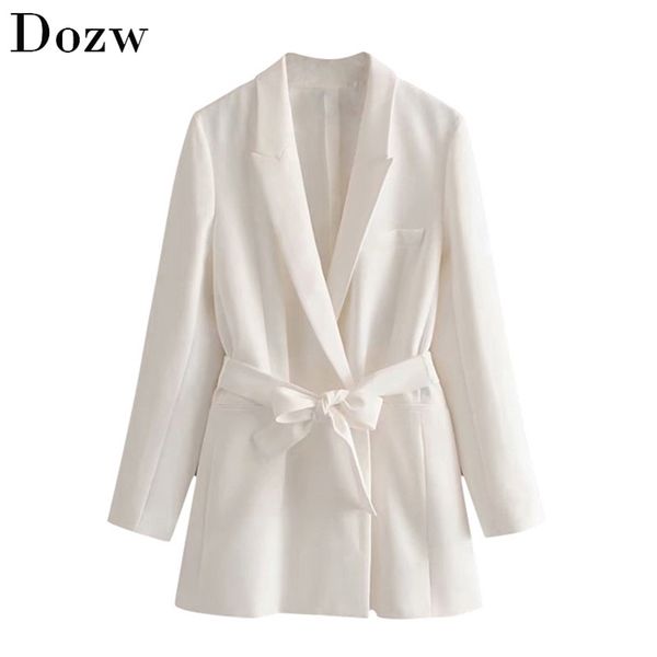 fashion double breasted blazer women with belt notched collar pockets office jacket long sleeve white ladies chaqueta mujer 210515, White;black
fashion double breasted blazer women with belt notched collar pockets office jacket long sleeve white ladies chaqueta mujer 210515, White;black