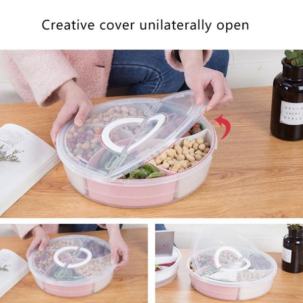 kitchen storage & organization household plastic snacks boxes with handle lid fruit candy treats serving tray organizer dispenser container
kitchen storage & organization household plastic snacks boxes with handle lid fruit candy treats serving tray organizer dispenser container