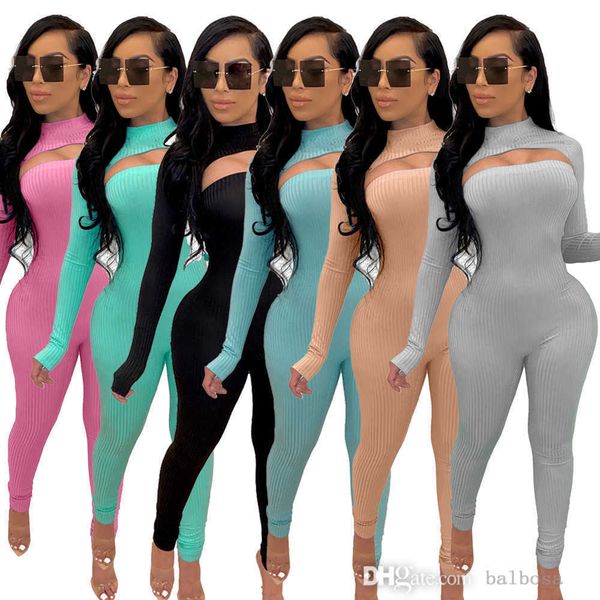 fall winter jumpsuits women two piece pants set long sleeve pullover crop + hollow hole strip rompers solid color bodysuits nightclub, White
fall winter jumpsuits women two piece pants set long sleeve pullover crop + hollow hole strip rompers solid color bodysuits nightclub, White