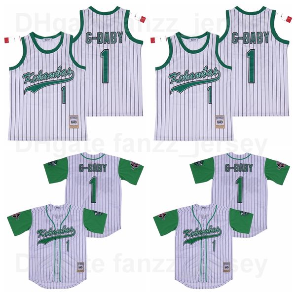 movie kekambas baseball 1 g-baby jarius evans jersey men white pinstripe team color away breathable embroidery and stitching pure cotton goo, Black
movie kekambas baseball 1 g-baby jarius evans jersey men white pinstripe team color away breathable embroidery and stitching pure cotton goo, Black