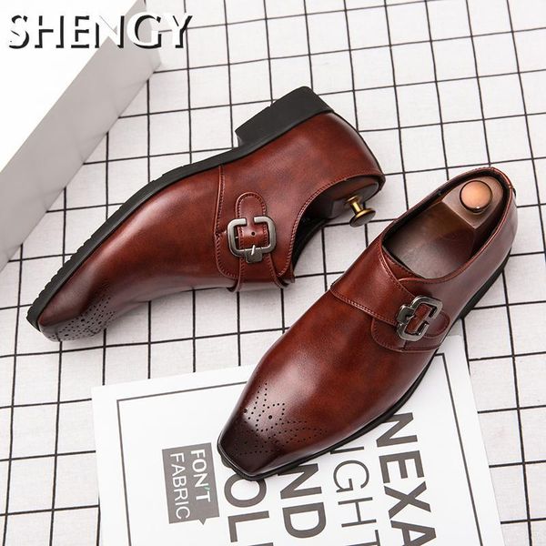 dress shoes fahsion men pu leather square toe flat buckle oxford men's solid color slip-on wedding business formal, Black
dress shoes fahsion men pu leather square toe flat buckle oxford men's solid color slip-on wedding business formal, Black