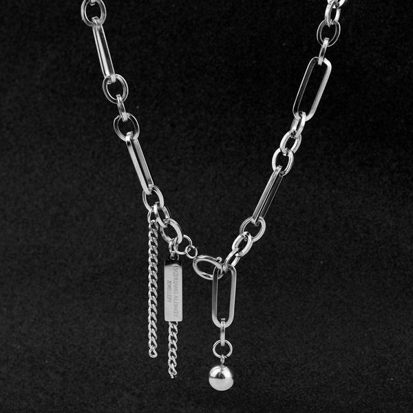 chokers statement necklace stainless steel jewelry bead pendant word tag charms necklaces for women men hip hop style link chain on neck, Golden;silver
chokers statement necklace stainless steel jewelry bead pendant word tag charms necklaces for women men hip hop style link chain on neck, Golden;silver