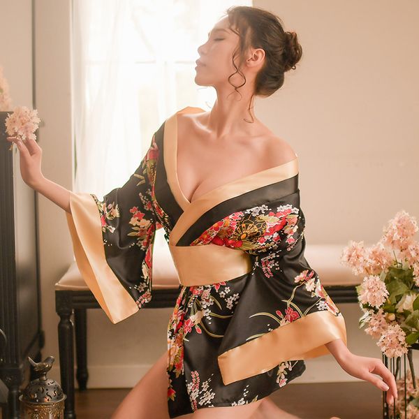 womens lingerie nightgown satin kimono bow knot bathrobe nightgown set bath robes, Black;white
womens lingerie nightgown satin kimono bow knot bathrobe nightgown set bath robes, Black;white
