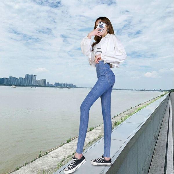 women's jeans woman pants spring summer high waist elastic peach lifting ankle-length slim-fit pantalones vaqueros mujer, Blue
women's jeans woman pants spring summer high waist elastic peach lifting ankle-length slim-fit pantalones vaqueros mujer, Blue