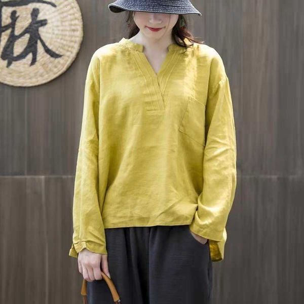 two piece dress arrival summer arts style women loose casual long sleeve v-neck blouse all-matched vintga cotton linen pkvv, White
two piece dress arrival summer arts style women loose casual long sleeve v-neck blouse all-matched vintga cotton linen pkvv, White