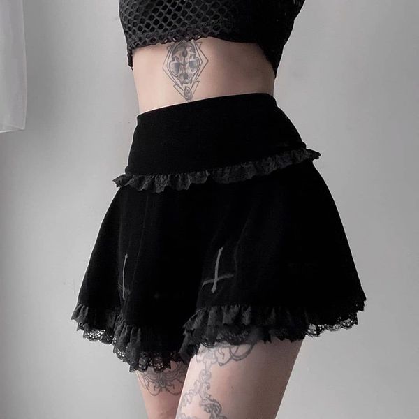 skirt women's waist lolita retro lace skirt, gothic style, grange, y2k, Black
skirt women's waist lolita retro lace skirt, gothic style, grange, y2k, Black
