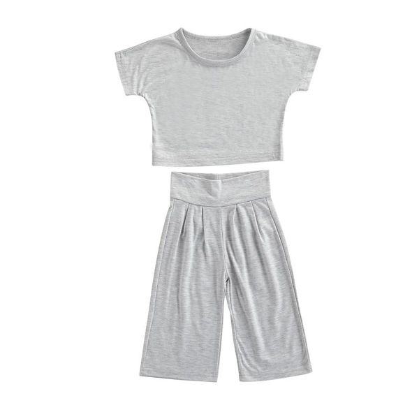 2pcs toddlers summer tracksuits, solid color o-neck short sleeves + high-waist casual pants for girls, 6 months to years clothing sets, White
2pcs toddlers summer tracksuits, solid color o-neck short sleeves + high-waist casual pants for girls, 6 months to years clothing sets, White