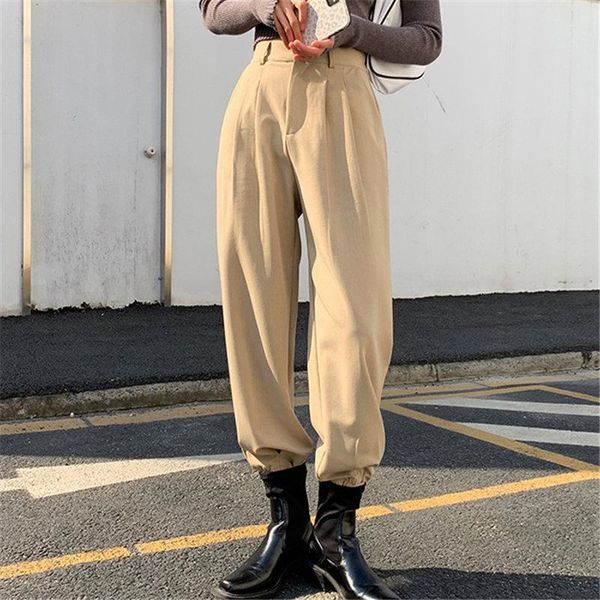 hzirip 2021 spring fashion slim all match large size loose ol streetwear straight pants chic gentle casual trousers women's & capris, Black;white
hzirip 2021 spring fashion slim all match large size loose ol streetwear straight pants chic gentle casual trousers women's & capris, Black;white