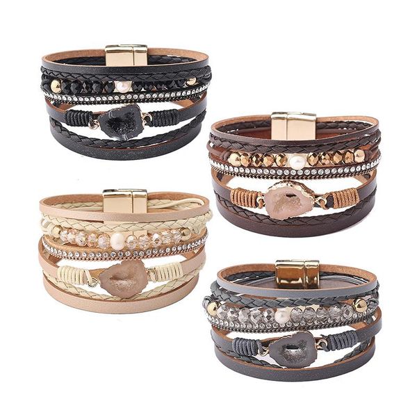 beaded, strands advanced quality jewelry austrian crystal pearl women's bracelet four-color optional personalized, Black
beaded, strands advanced quality jewelry austrian crystal pearl women's bracelet four-color optional personalized, Black