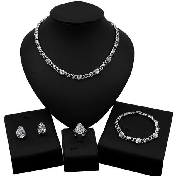 yulaili new arrival gold & silver plated drop shaped zircon necklace jewelry set small xoxo chain link simple exquisite beauty for lady jewe, Black
yulaili new arrival gold & silver plated drop shaped zircon necklace jewelry set small xoxo chain link simple exquisite beauty for lady jewe, Black