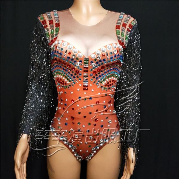 women's jumpsuits & rompers women glitter colorful rhinestones fringe bodysuit nightclub bar dj singer stage wear jazz dance team perfo, Black;white
women's jumpsuits & rompers women glitter colorful rhinestones fringe bodysuit nightclub bar dj singer stage wear jazz dance team perfo, Black;white