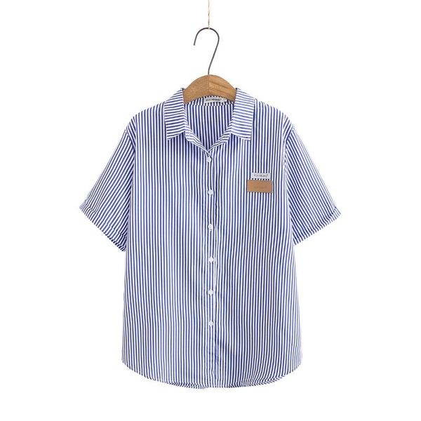 plus size t-shirt cotton blue black striped women shirts 2021 summer turn-down collar short sleeve ladies blouse female oversize
plus size t-shirt cotton blue black striped women shirts 2021 summer turn-down collar short sleeve ladies blouse female oversize