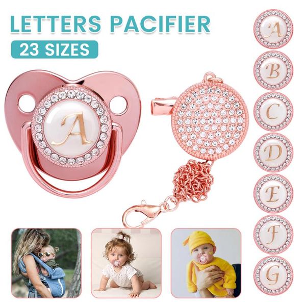 pacifiers# 26 name initial letter baby pacifier and chain clip born dummy soother silicone infant nipple
pacifiers# 26 name initial letter baby pacifier and chain clip born dummy soother silicone infant nipple