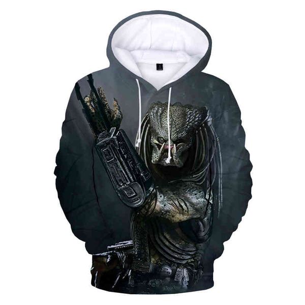 men's and women's hooded predator 3d printing, casual to fashionable large sweaters, long sved horror sweatshirts, unisex, Black
men's and women's hooded predator 3d printing, casual to fashionable large sweaters, long sved horror sweatshirts, unisex, Black