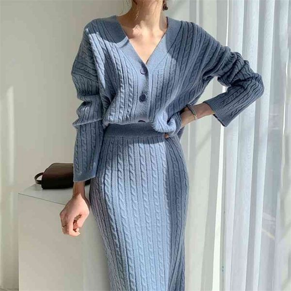 women elegant sweater two piece sets spring autumn v neck single-breasted cardigan and wrap skirt outfits woman 2 pcs set 210602, White
women elegant sweater two piece sets spring autumn v neck single-breasted cardigan and wrap skirt outfits woman 2 pcs set 210602, White