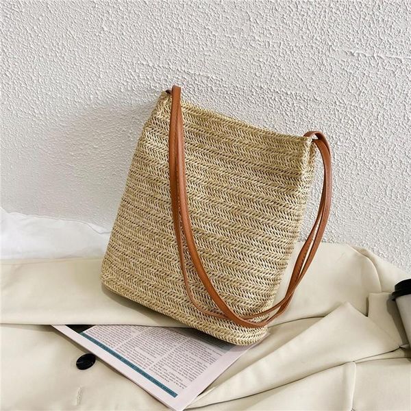 evening bags fashion designer shoulder retro casual women totes shopping bag female straw solid color large handbag for 2021
evening bags fashion designer shoulder retro casual women totes shopping bag female straw solid color large handbag for 2021