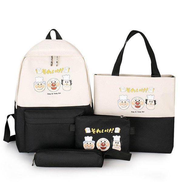 school bags 4 pcs casual backpack men and women printing student schoolbag handbag purse fashion harajuku outdoor travel waterproof 2021
school bags 4 pcs casual backpack men and women printing student schoolbag handbag purse fashion harajuku outdoor travel waterproof 2021