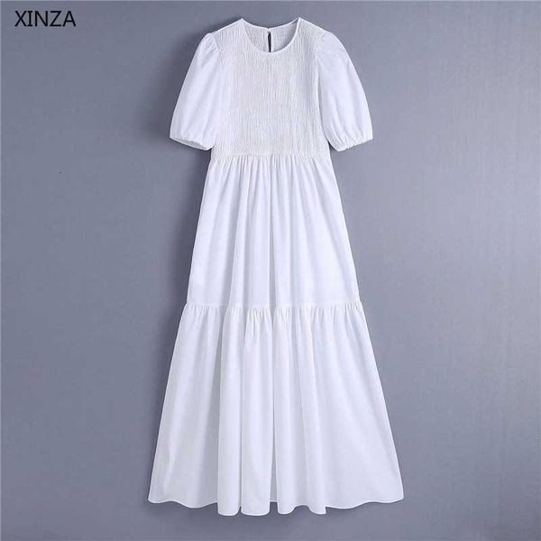 casual dresses women pleated midi white short puff sleeve o neck smocked elastic party woman fashion back opening 8zpe, Black;gray
casual dresses women pleated midi white short puff sleeve o neck smocked elastic party woman fashion back opening 8zpe, Black;gray
