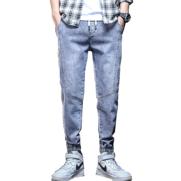 men's pants streetwear hip hop jeans cargo elastic harun joggers in autumn spring men denim, Black
men's pants streetwear hip hop jeans cargo elastic harun joggers in autumn spring men denim, Black
