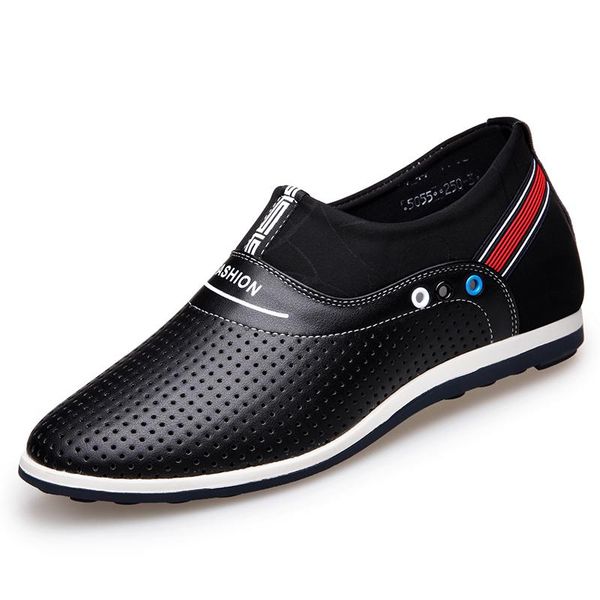 dress shoes men leather loafers breathable flats soft light fashion men's driving footwear, Black
dress shoes men leather loafers breathable flats soft light fashion men's driving footwear, Black