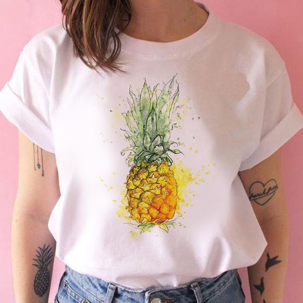 women's t-shirt pineapple fruit clothing printed fashion graphic t- shirt kawaii camisas, White
women's t-shirt pineapple fruit clothing printed fashion graphic t- shirt kawaii camisas, White