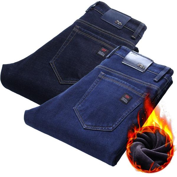 men's jeans winter warm thick business classic style black blue cotton straight denim pants male brand fleece trousers
men's jeans winter warm thick business classic style black blue cotton straight denim pants male brand fleece trousers