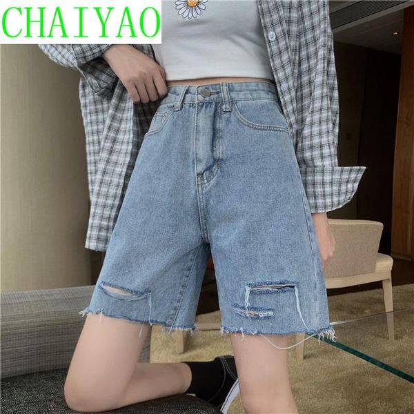 women's jeans perforated denim shorts 2021 summer high waist and thin hong kong style chic straight tube loose wide leg half, Blue
women's jeans perforated denim shorts 2021 summer high waist and thin hong kong style chic straight tube loose wide leg half, Blue