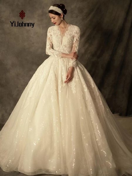 other wedding dresses 2021 bride' elegant, self-cultivation, retro court, slim temperament, simple long sleeve dress, White
other wedding dresses 2021 bride' elegant, self-cultivation, retro court, slim temperament, simple long sleeve dress, White
