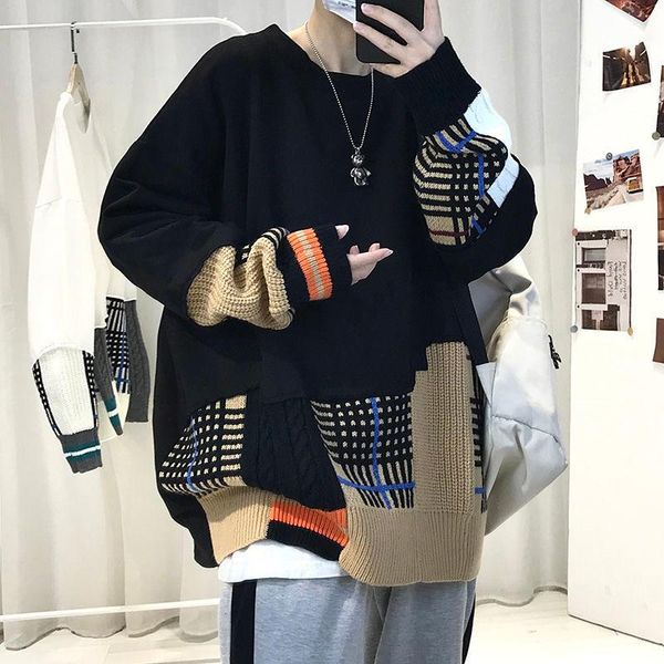 men's hoodies & sweatshirts crewneck sweatshirt punk couple clothes autumn korean fashion streetwear hip hop harajuku patchwork, Black
men's hoodies & sweatshirts crewneck sweatshirt punk couple clothes autumn korean fashion streetwear hip hop harajuku patchwork, Black