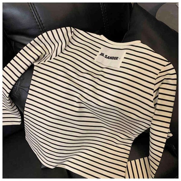 men's t-shirts estilo europeu jil sander outono novo minimalista listrado o pescoço 100% algodão das mulheres dos homens manga longa ma, White;black
men's t-shirts estilo europeu jil sander outono novo minimalista listrado o pescoço 100% algodão das mulheres dos homens manga longa ma, White;black