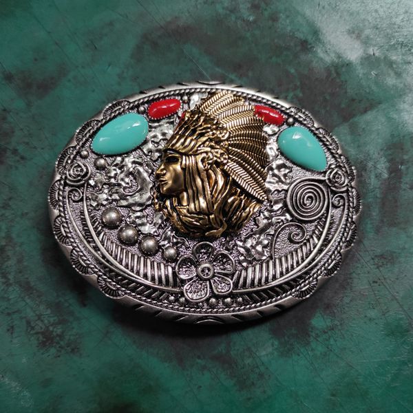 1 pcs golden indian man western cowboy cowgirl belt buckle fit 4cm wide jeans belts buckles hebillas para cinturones hombre, Slivery;black
1 pcs golden indian man western cowboy cowgirl belt buckle fit 4cm wide jeans belts buckles hebillas para cinturones hombre, Slivery;black